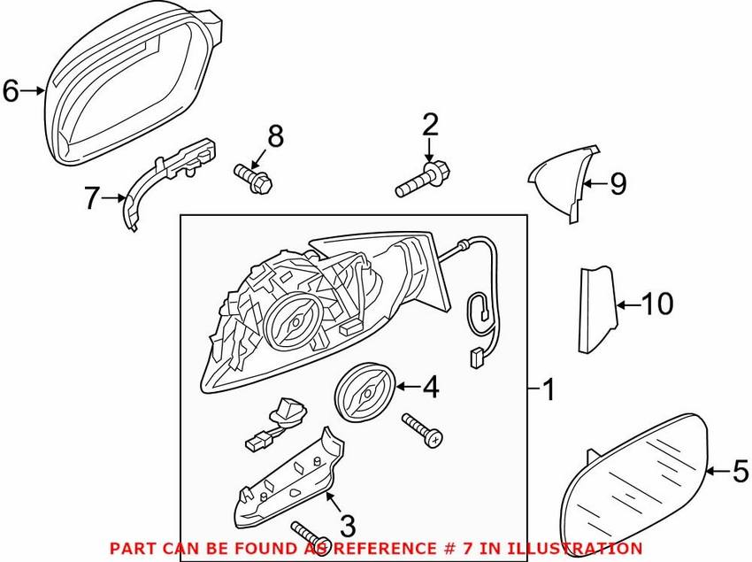 Audi Turn Signal Light Assembly - Driver Side 8K0949101E